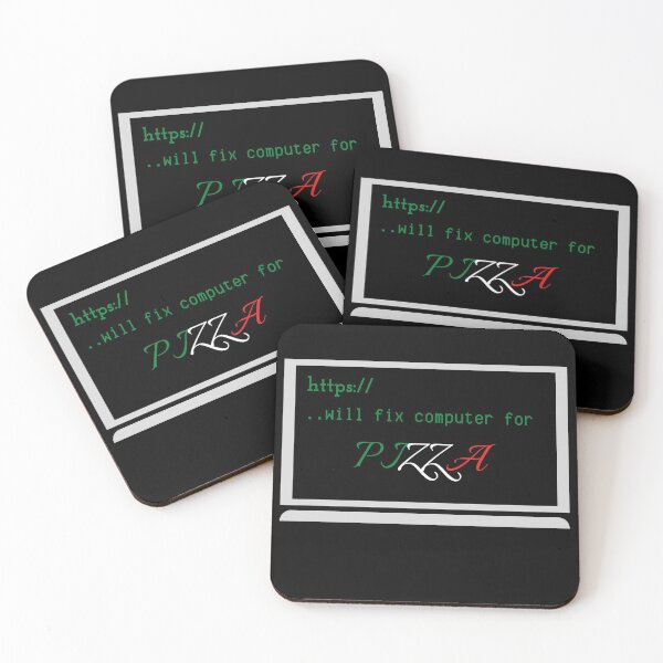 Item preview, WILL FIX COMPUTER FOR PIZZA TACOS FUNNY COOL  designed and sold by Petartist.