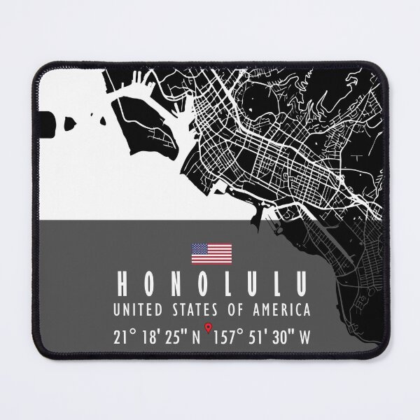 Item preview, HONOLULU MAP USA designed and sold by hatimelhag.