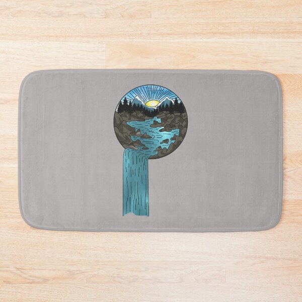 Item preview, Mountains, nature, sunset, waterfall designed and sold by waldemar777.
