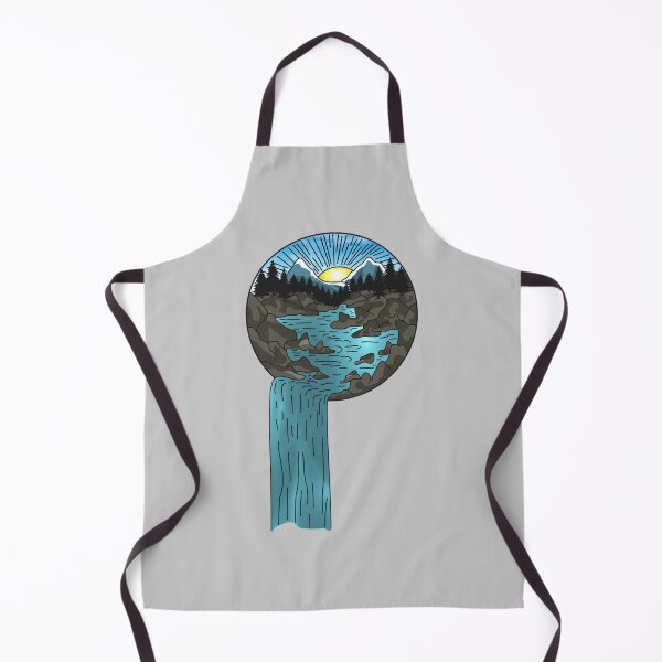 Item preview, Mountains, nature, sunset, waterfall designed and sold by waldemar777.