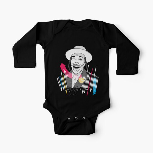 I can laugh - funny, smile | Modern and original jewish art Long Sleeve Baby One-Piece