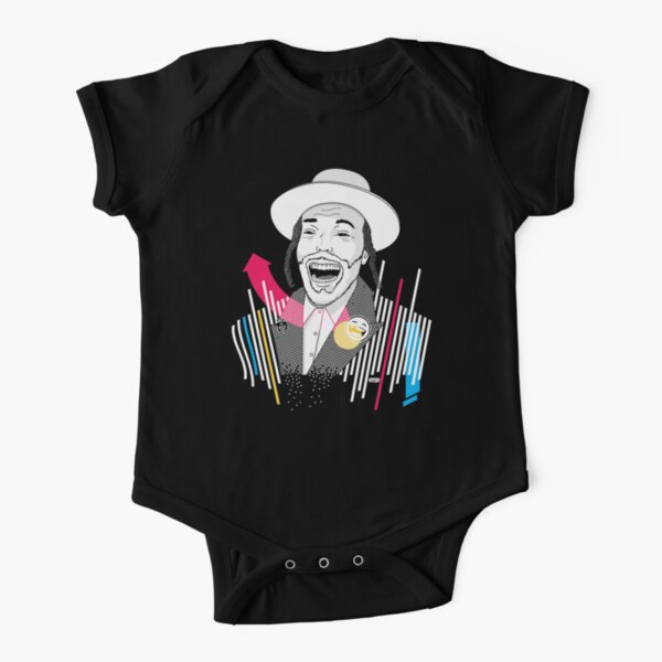 I can laugh - funny, smile | Modern and original jewish art Short Sleeve Baby One-Piece