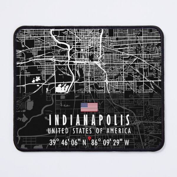 Item preview, INDIANAPOLIS MAP USA designed and sold by hatimelhag.