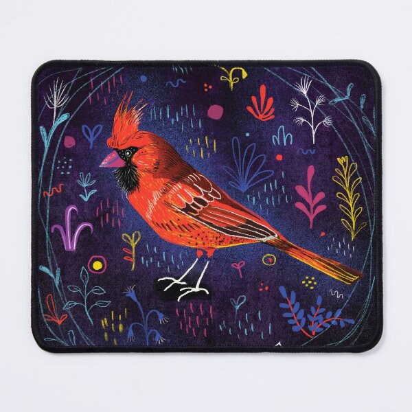 Fehérlólánya - Glowing Birds / Cardinal Mouse Pad