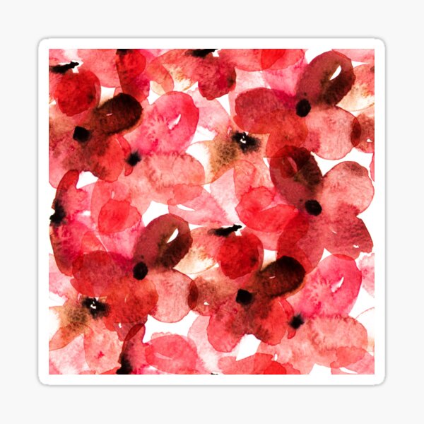 Floral print of autumn Sticker