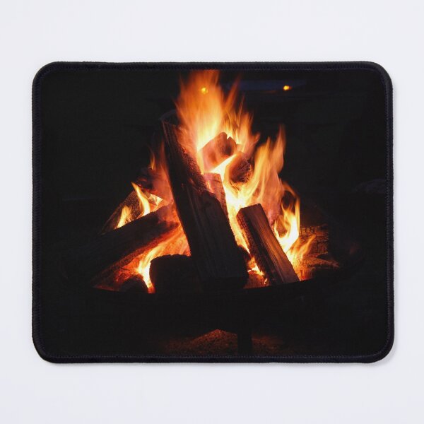 Item preview, Red hot bonfire in the fire dish designed and sold by wineandwords.