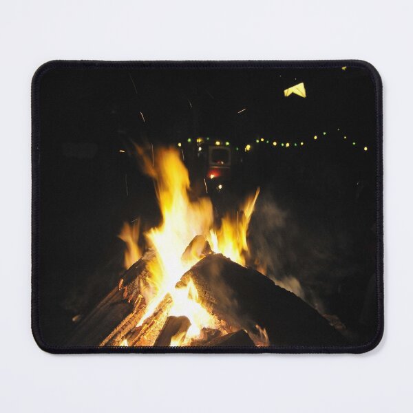 Item preview, Glowing bonfire in the fire dish designed and sold by wineandwords.