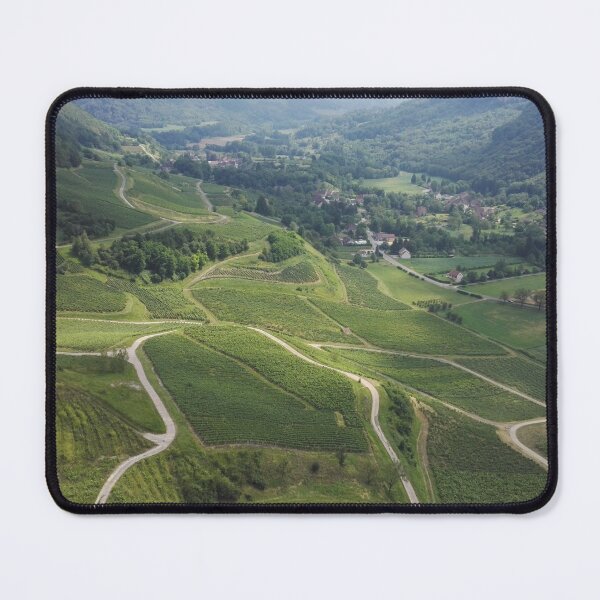 Item preview, Vineyard landscape in Jura, France designed and sold by wineandwords.