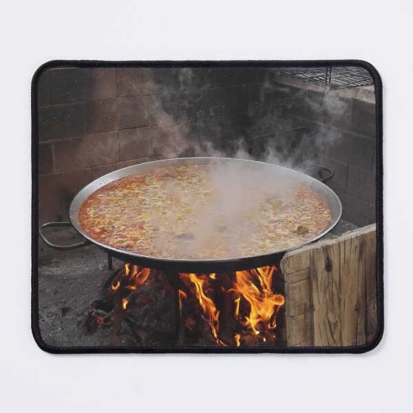 Item preview, Rustic paella on an open fire, Spain. designed and sold by wineandwords.