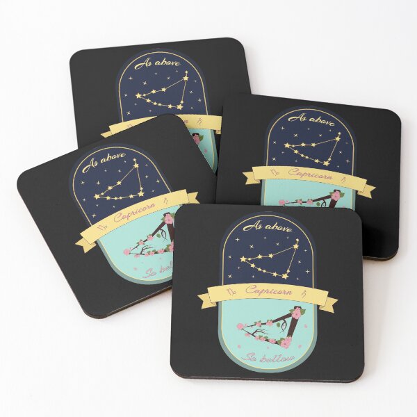 Item preview, As Above So Below - Capricorn Constellation - Capricorn Night and Day Sky - Astrology, Astronomy and Hermeticism designed and sold by Astrowl-.