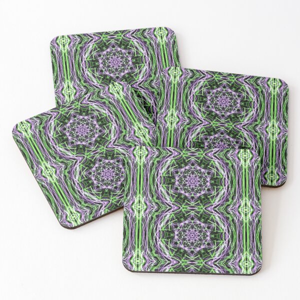 Item preview, Liquid Light Series #85 ~ Purple and Green Abstract Fractal Pattern designed and sold by Ascension Vibrations.