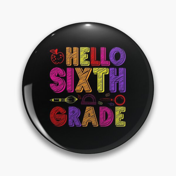 Item preview,  Hello Sixth Grade Back To School 6th Grade Teachers Students designed and sold by TrenddyArts.