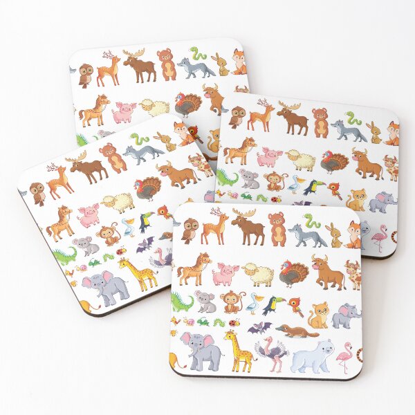 Item preview, Cartoon Animal Sticket Sheet designed and sold by Maartje de Volder.