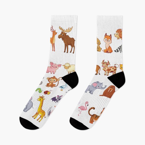 Item preview, Cartoon Animal Sticket Sheet designed and sold by Maartje de Volder.