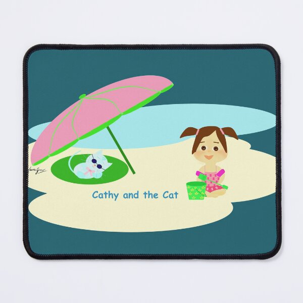 Item preview, Cathy and the Cat - At the Beach designed and sold by Laura Greco.