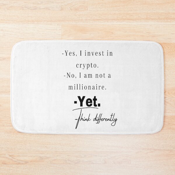 Item preview, Crypto - Yes I Invest in Crypto Think Differently designed and sold by JackLamel.