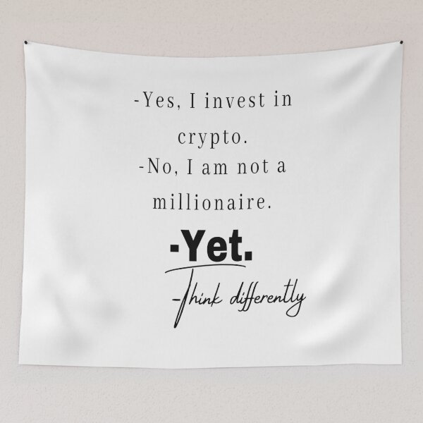 Item preview, Crypto - Yes I Invest in Crypto Think Differently designed and sold by JackLamel.