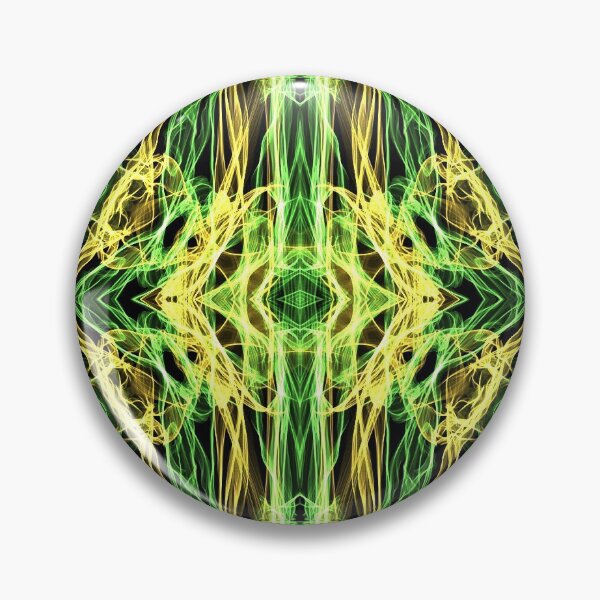 Item preview, Liquid Light Series #86 ~ Green and Yellow Abstract Fractal Pattern designed and sold by Ascension Vibrations.