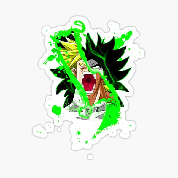 Dragon Ball Super Broly Broly Goku Vegeta Gogeta Sticker for Sale by  igor-me