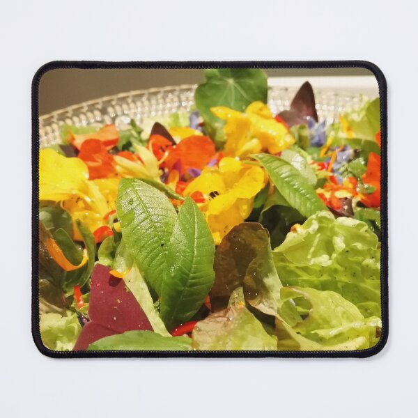 Item preview, Herb and nasturtium flower salad designed and sold by wineandwords.
