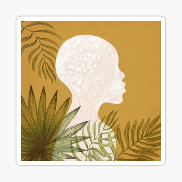 Aperçu de l'œuvre Fille afro tropicale créée et vendue par WhalesWay.
