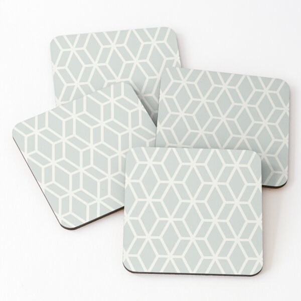 Item preview, Mint Green and Cream Tessellation Pattern 16 Color Coordinates w/Behr 2022 Color of the Year Breezeway MQ3-21 - Colour - Hue designed and sold by ColorOfTheYears.