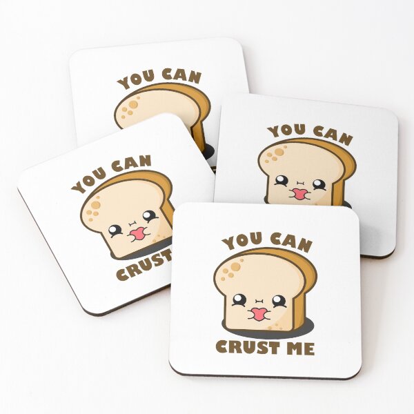 Item preview,  Cute Cartoon Bread || You Can Crust Me || Toast designed and sold by cookingwithten.