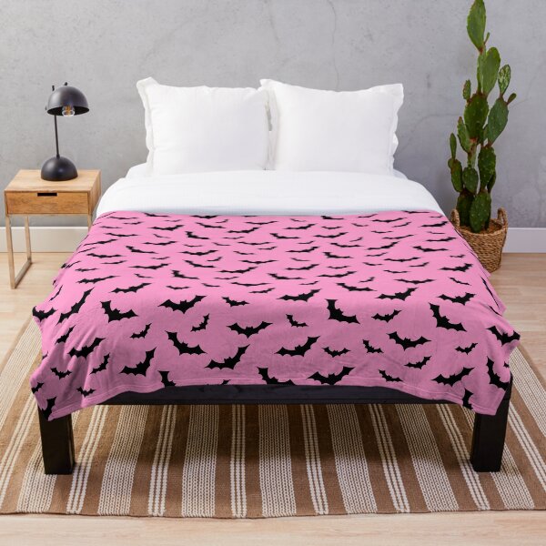 Aperçu de l'œuvre Motif Chauve-Souris Pastel - Noir & Rose créée et vendue par Studio-Ithelda.