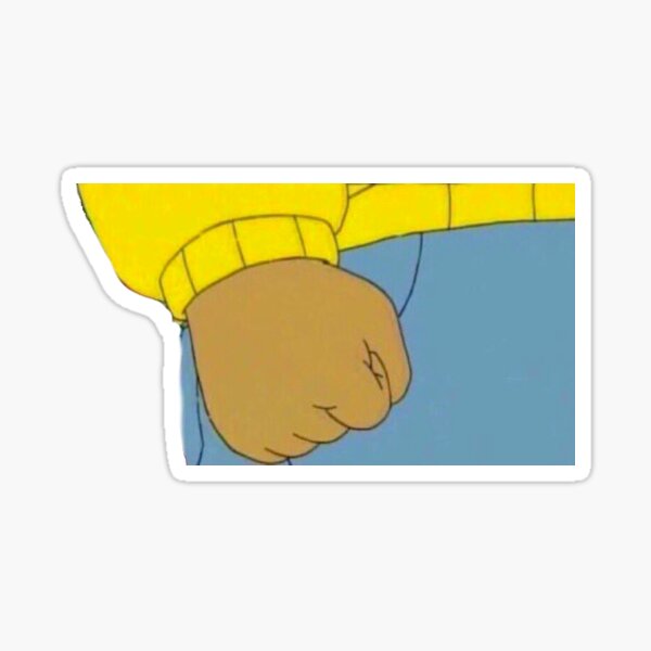 Arthur Meme Sticker Sticker