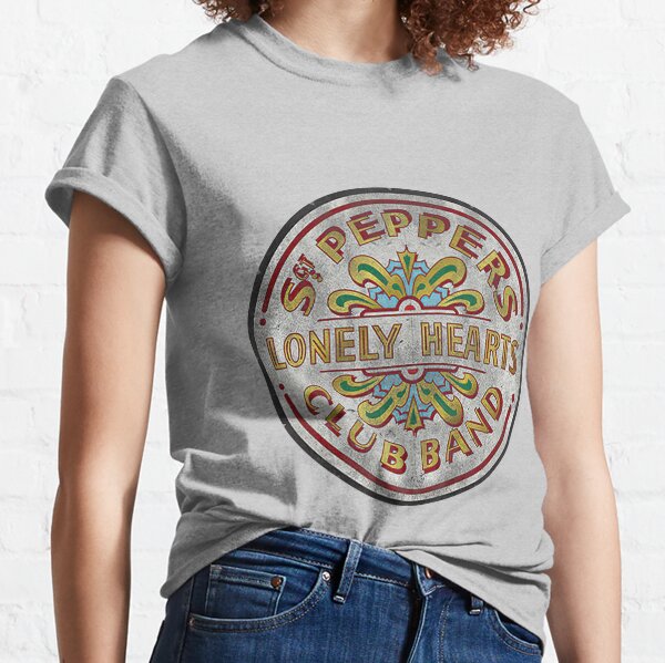 Sgt Peppers Lonely T-Shirts Hearts Redbubble | Sale Club Band for