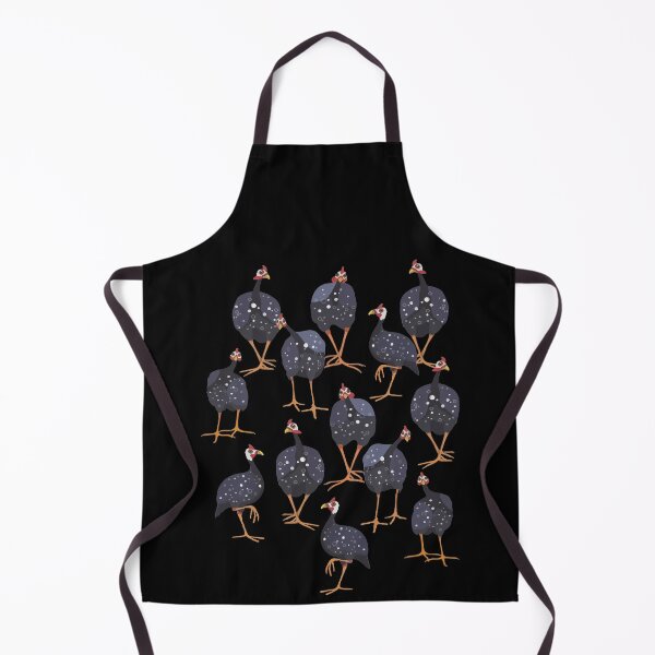 Guinea Fowl Hen Graphic Bird Art Gift T-Shirt Apron