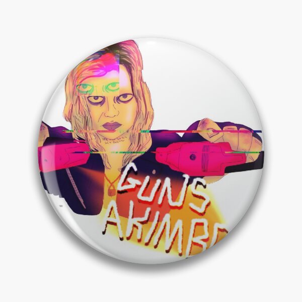 Item preview, Guns Akimbo Nix Glitch Portrait designed and sold by omnishamblesart.