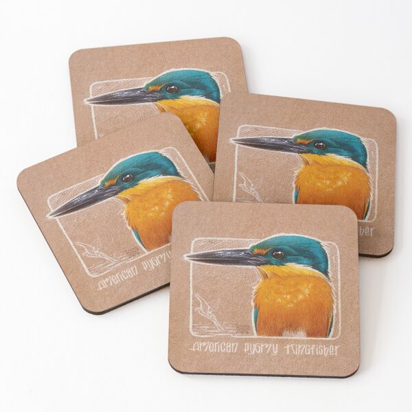 Item preview, American Pygmy Kingfisher designed and sold by LoisaArt.