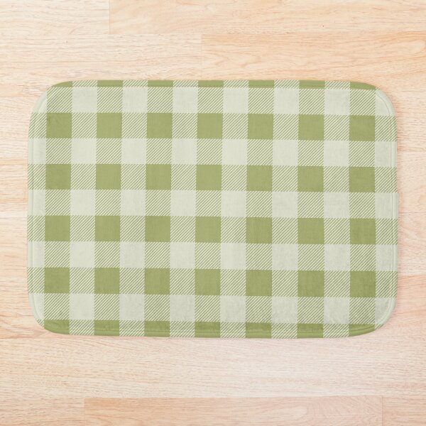 Item preview, Hand-Drawn Buffalo Plaid- Spring Green designed and sold by Studio-Ithelda.