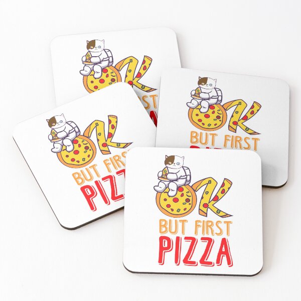 Item preview, Ok But First Pizza Funny Pizza Cat designed and sold by TH3--DESIGNER.