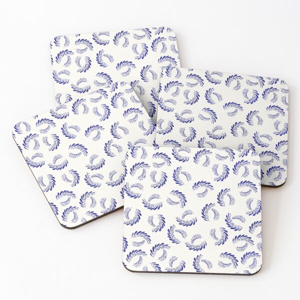 Item preview, Twigs with leaves blue designed and sold by Anna Ratkevich.