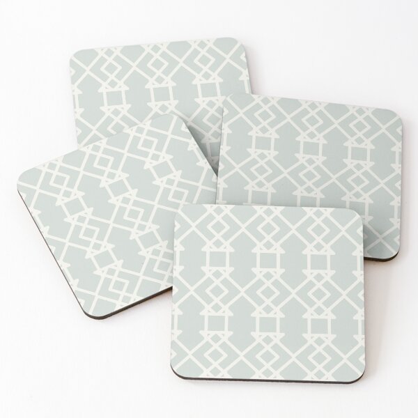 Item preview, Mint Green and Cream Tessellation Pattern 27 Color Coordinates w/Behr 2022 Color of the Year Breezeway MQ3-21 - Colour - Hue designed and sold by ColorOfTheYears.