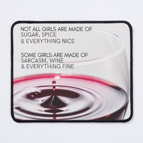 Item preview, Wine quote girls sugar spice sarcasm wine photo2 designed and sold by wineandwords.