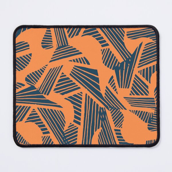 Item preview,  abstract orange and navy line art   designed and sold by Ruba-Mo.