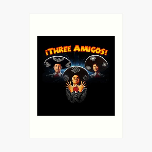 Three Amigos Art Board Print for Sale by American Artist