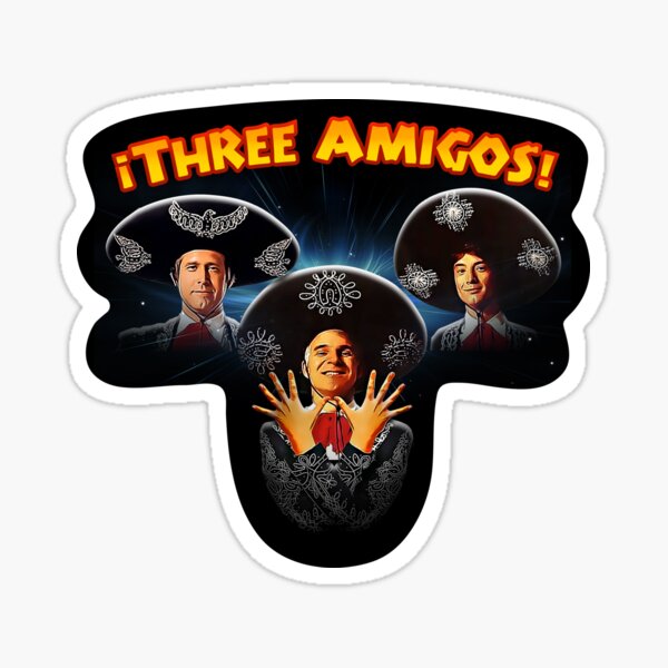 CHEVY CHASE , STEVE MARTIN and MARTIN SHORT in THREE AMIGOS -1986-. Greeting  Card by Album