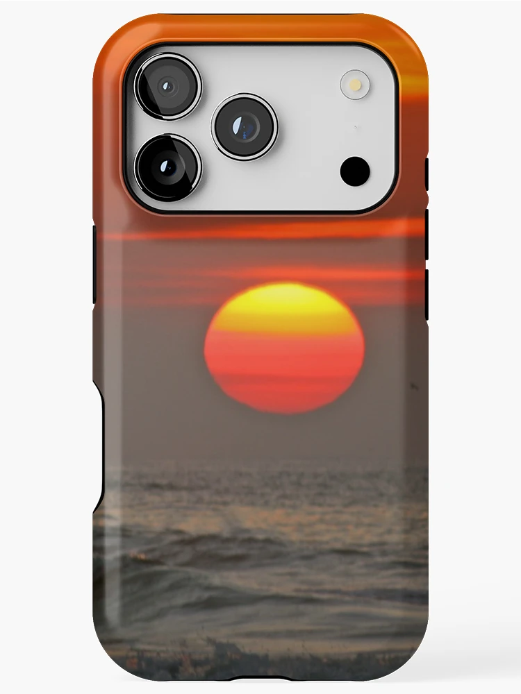 Thumbnail 1 of 4, iPhone Case, Red Sun Rising designed and sold by AnneDB.