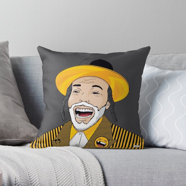 I can laugh - funny, smile | Modern and original jewish art Throw Pillow