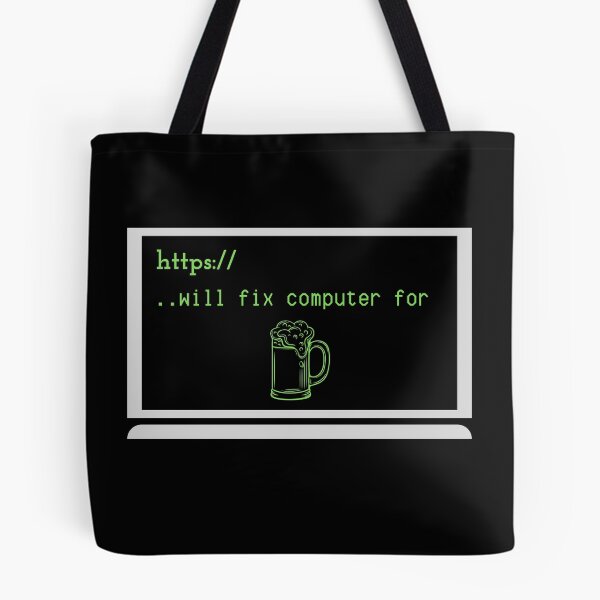 Item preview, WILL FIX COMPUTER FOR TACOS FUNNY COOL BEER PARTY designed and sold by Petartist.