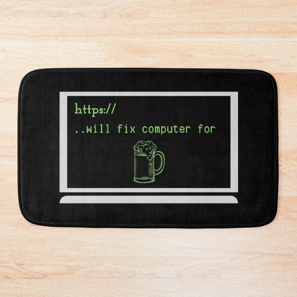 Item preview, WILL FIX COMPUTER FOR TACOS FUNNY COOL BEER PARTY designed and sold by Petartist.