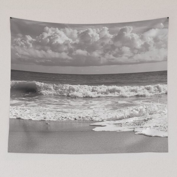 Item preview, Ocean View From The Beach In Black And White designed and sold by Zina Stromberg.