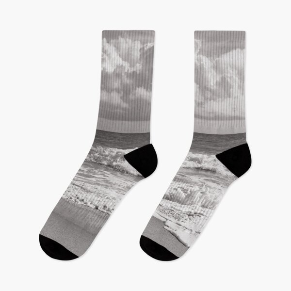 Item preview, Ocean View From The Beach In Black And White designed and sold by Zina Stromberg.