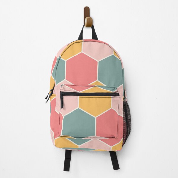 Item preview, colorful bee hive seamless pattern| surface design designed and sold by Jasmine Blooms Designs.