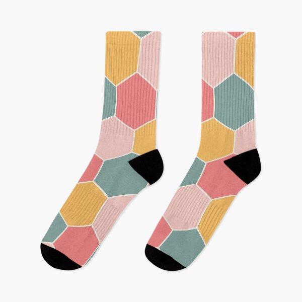 Item preview,  colorful bee hive seamless pattern| surface design designed and sold by Jasmine Blooms Designs.