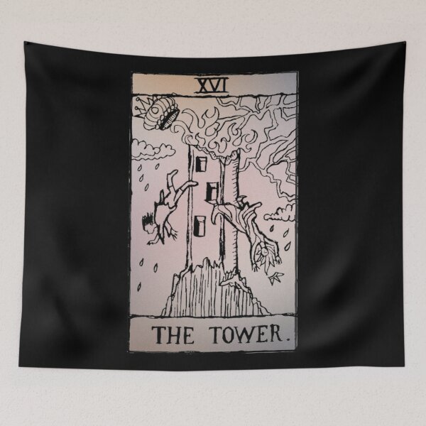 Item preview, Pastel Tarot - The Tower Tarot Card designed and sold by mooneko.